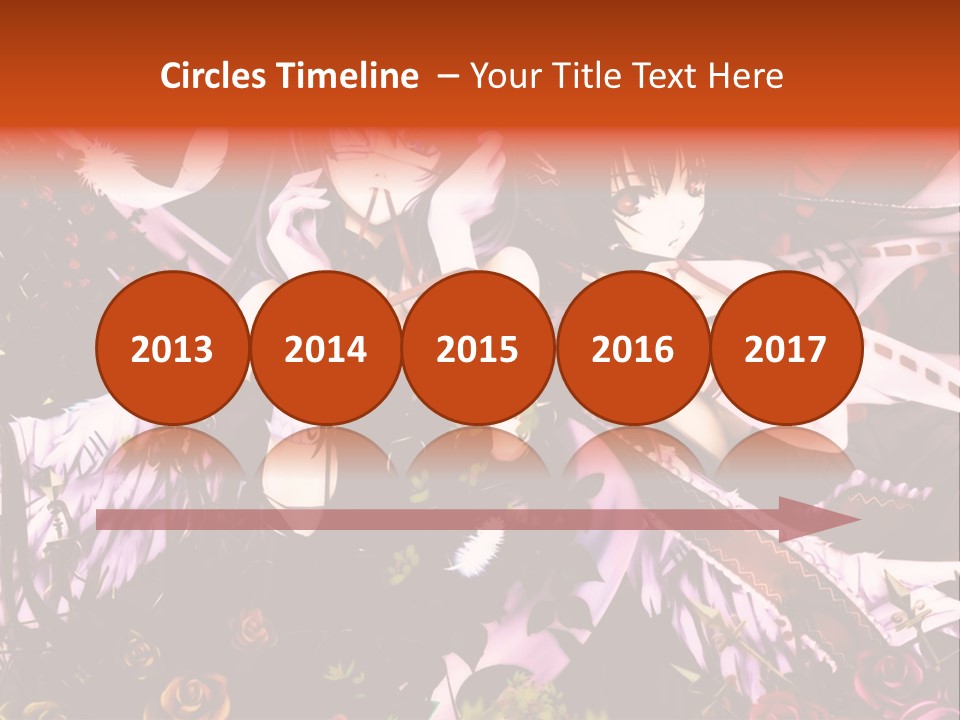 A Couple Of Anime Girls Sitting Next To Each Other PowerPoint Template