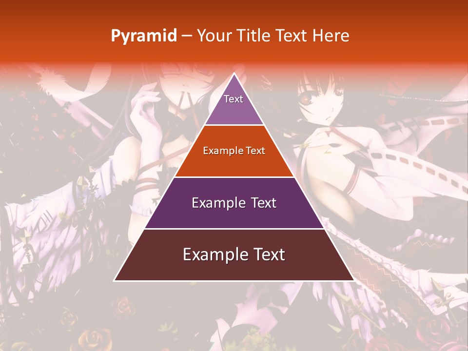 A Couple Of Anime Girls Sitting Next To Each Other PowerPoint Template