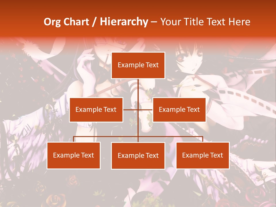 A Couple Of Anime Girls Sitting Next To Each Other PowerPoint Template