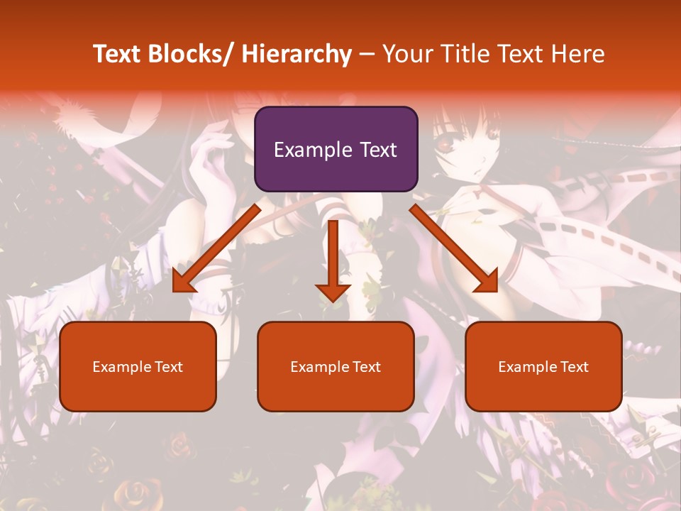 A Couple Of Anime Girls Sitting Next To Each Other PowerPoint Template