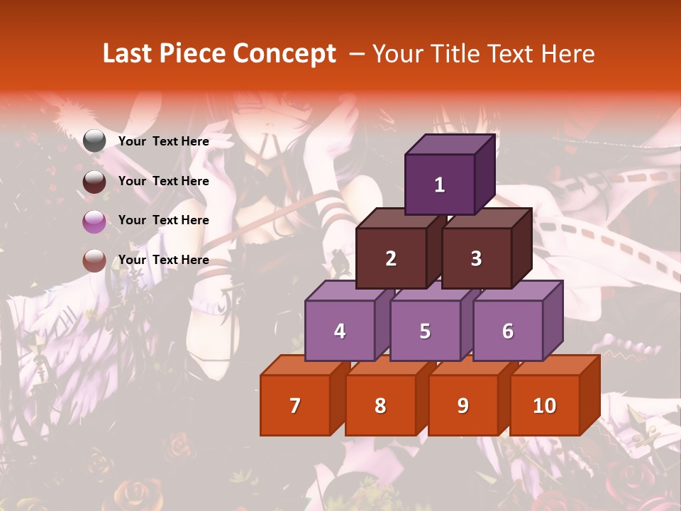 A Couple Of Anime Girls Sitting Next To Each Other PowerPoint Template