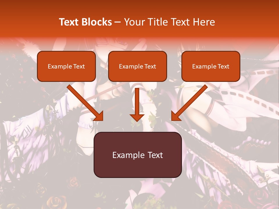 A Couple Of Anime Girls Sitting Next To Each Other PowerPoint Template
