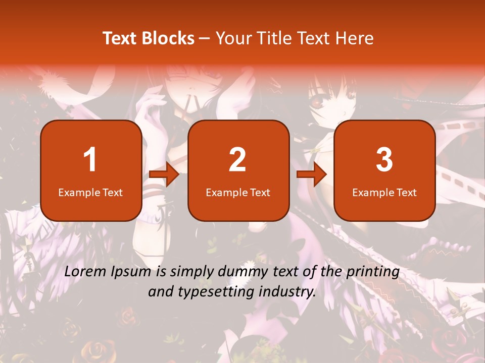 A Couple Of Anime Girls Sitting Next To Each Other PowerPoint Template
