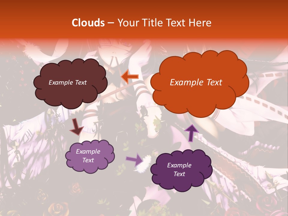A Couple Of Anime Girls Sitting Next To Each Other PowerPoint Template