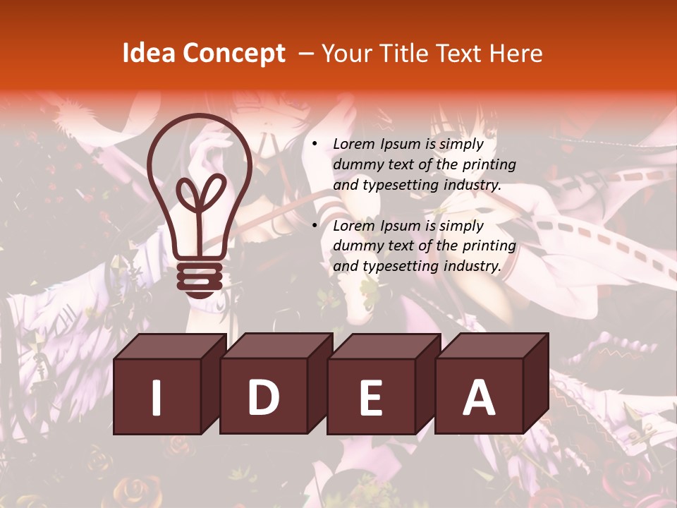 A Couple Of Anime Girls Sitting Next To Each Other PowerPoint Template