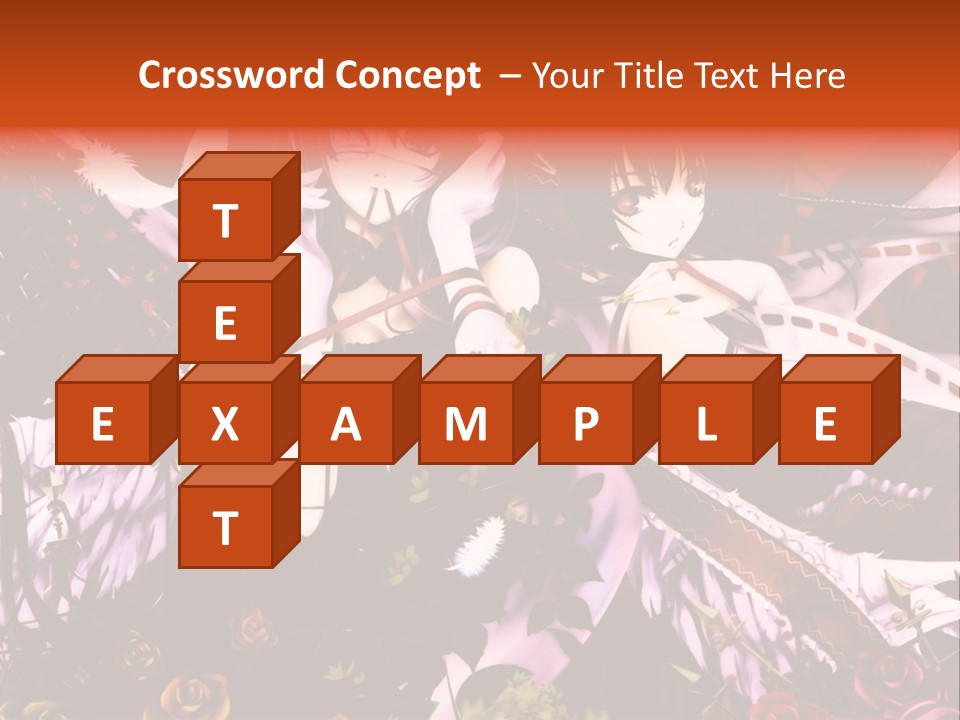 A Couple Of Anime Girls Sitting Next To Each Other PowerPoint Template