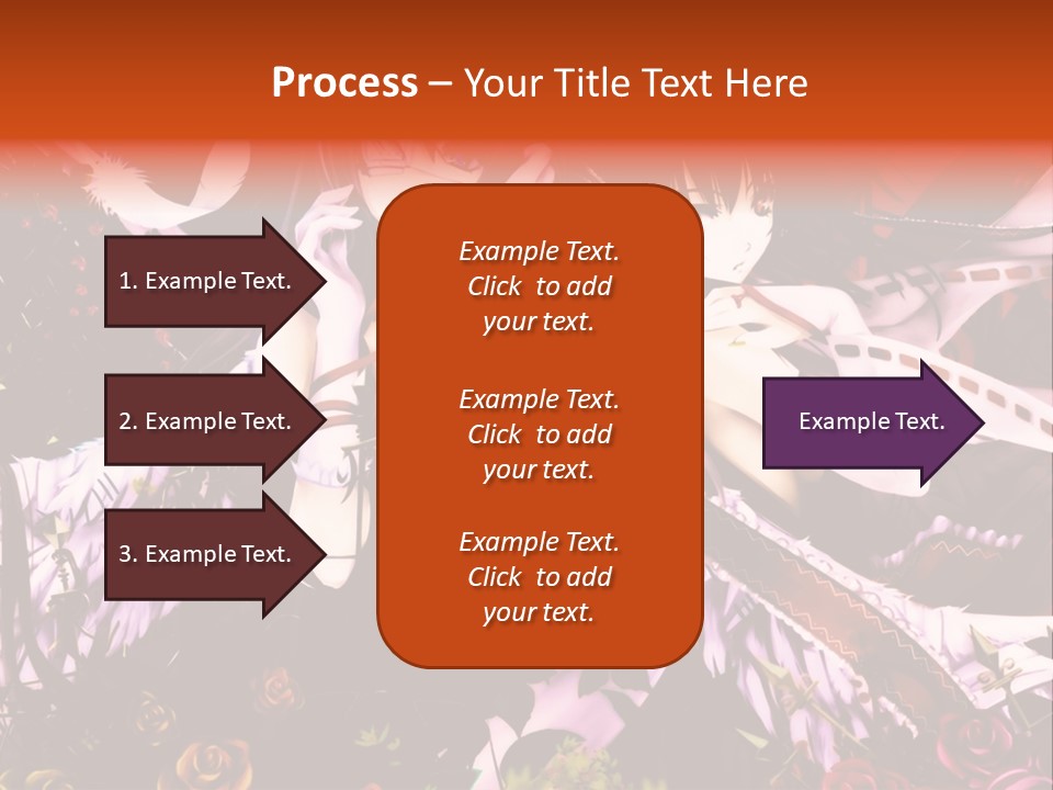 A Couple Of Anime Girls Sitting Next To Each Other PowerPoint Template