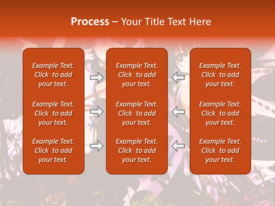 A Couple Of Anime Girls Sitting Next To Each Other PowerPoint Template