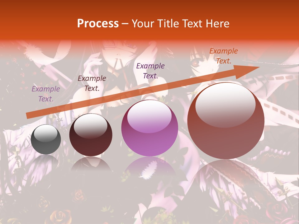 A Couple Of Anime Girls Sitting Next To Each Other PowerPoint Template