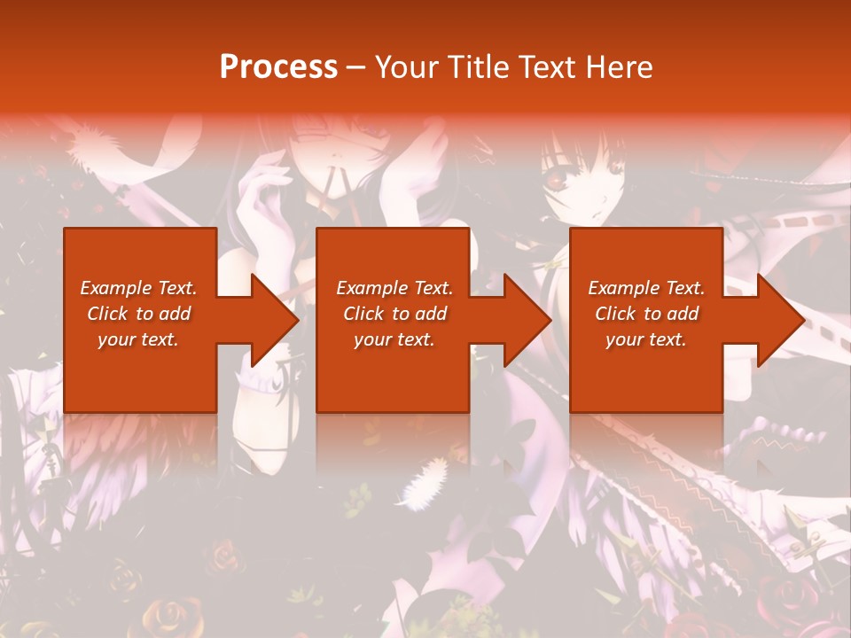 A Couple Of Anime Girls Sitting Next To Each Other PowerPoint Template