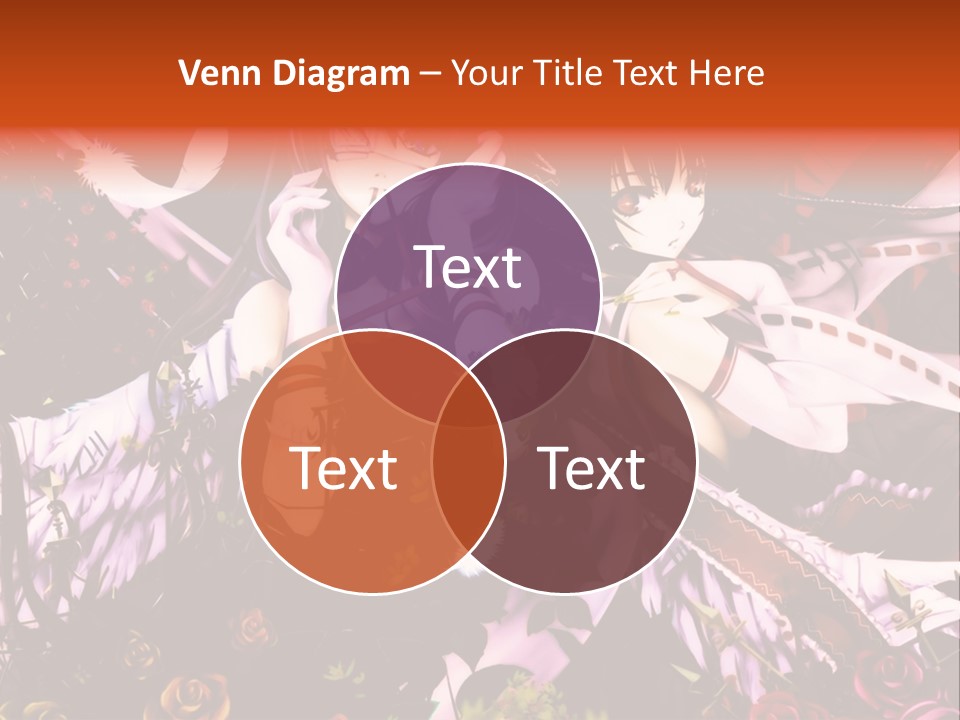 A Couple Of Anime Girls Sitting Next To Each Other PowerPoint Template