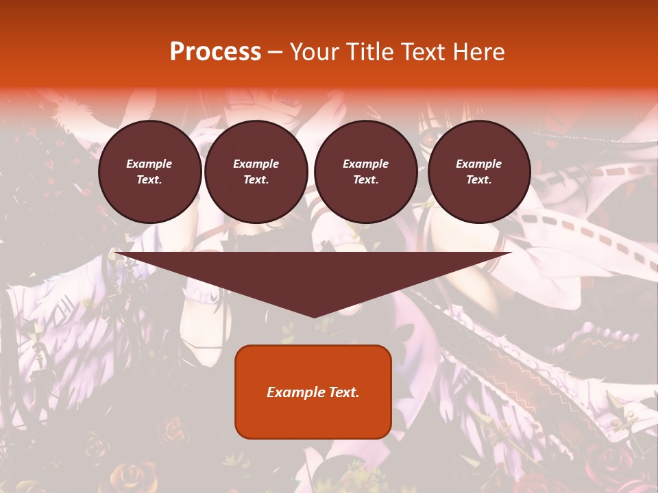 A Couple Of Anime Girls Sitting Next To Each Other PowerPoint Template