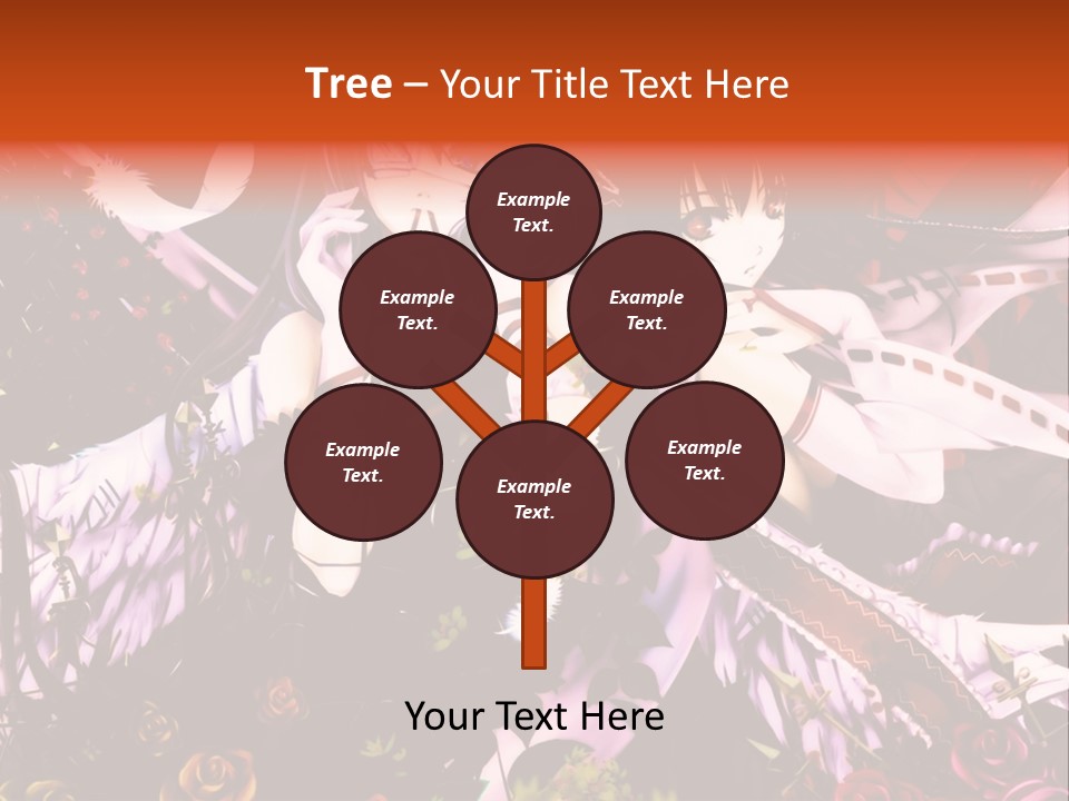 A Couple Of Anime Girls Sitting Next To Each Other PowerPoint Template