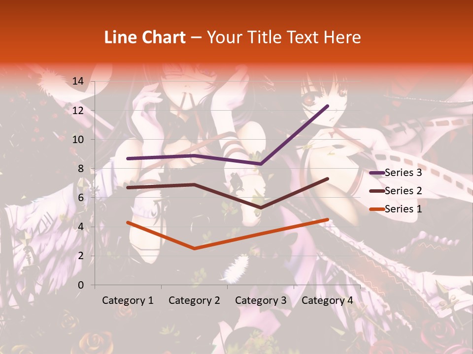 A Couple Of Anime Girls Sitting Next To Each Other PowerPoint Template