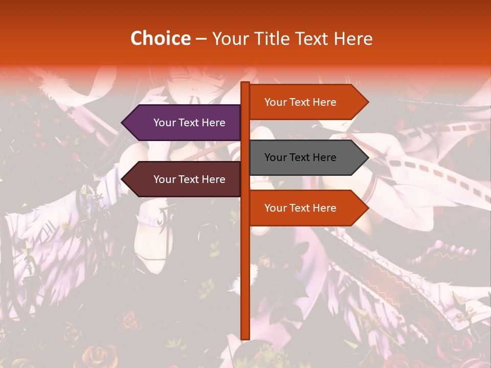 A Couple Of Anime Girls Sitting Next To Each Other PowerPoint Template