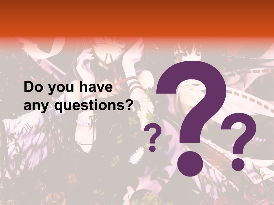 A Couple Of Anime Girls Sitting Next To Each Other PowerPoint Template