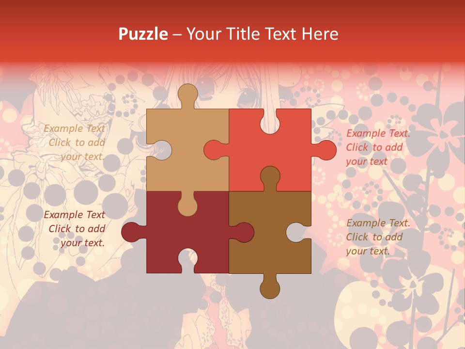 A Girl With Long Blonde Hair Standing In Front Of A Floral Background PowerPoint Template