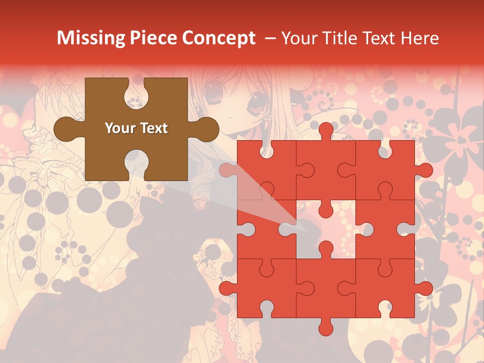 A Girl With Long Blonde Hair Standing In Front Of A Floral Background PowerPoint Template