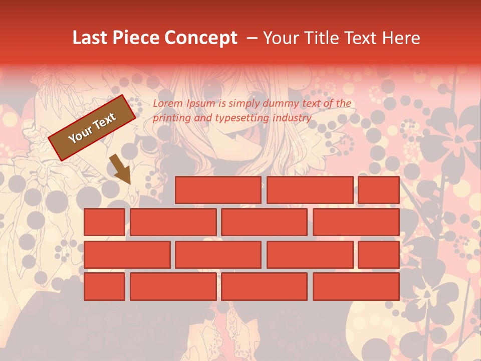 A Girl With Long Blonde Hair Standing In Front Of A Floral Background PowerPoint Template