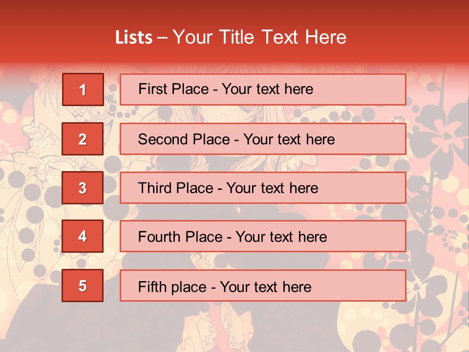 A Girl With Long Blonde Hair Standing In Front Of A Floral Background PowerPoint Template