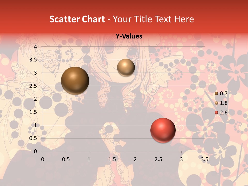 A Girl With Long Blonde Hair Standing In Front Of A Floral Background PowerPoint Template