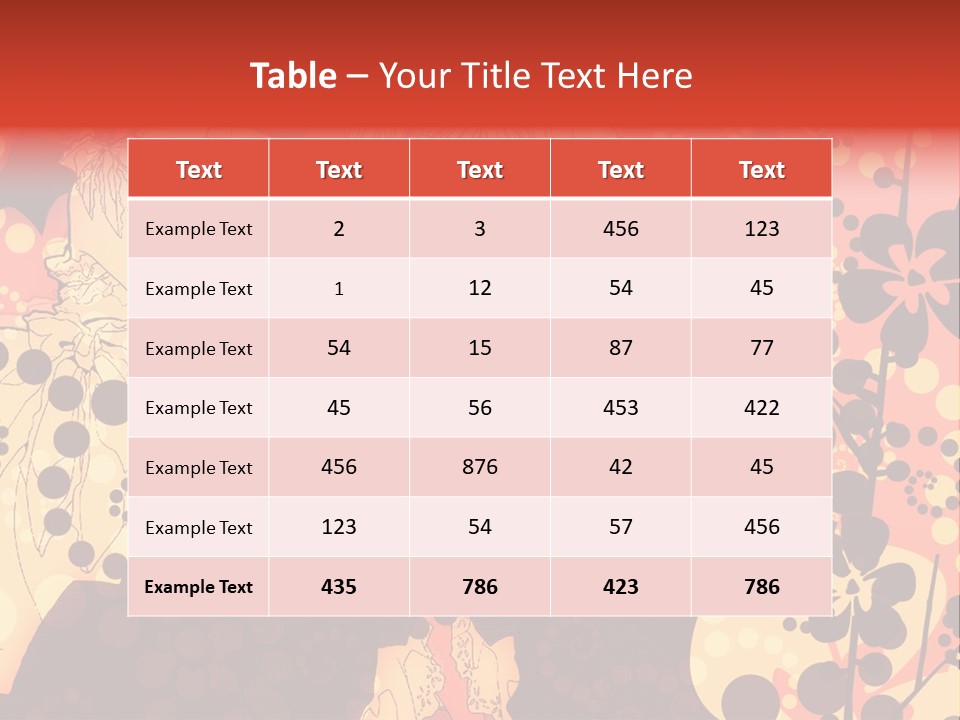 A Girl With Long Blonde Hair Standing In Front Of A Floral Background PowerPoint Template