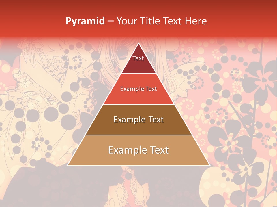 A Girl With Long Blonde Hair Standing In Front Of A Floral Background PowerPoint Template