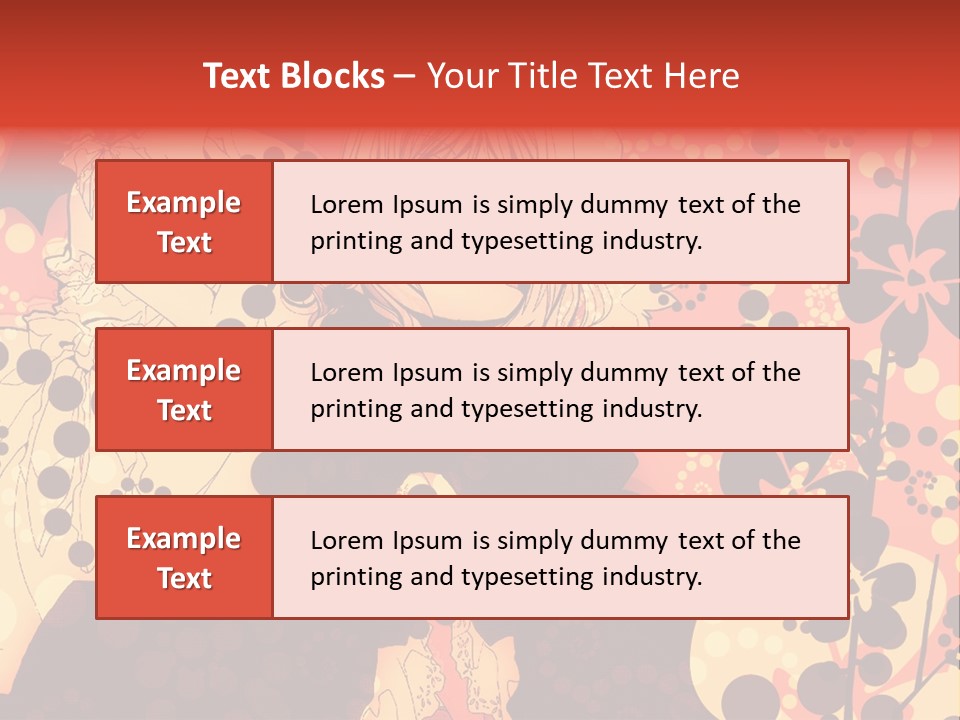 A Girl With Long Blonde Hair Standing In Front Of A Floral Background PowerPoint Template