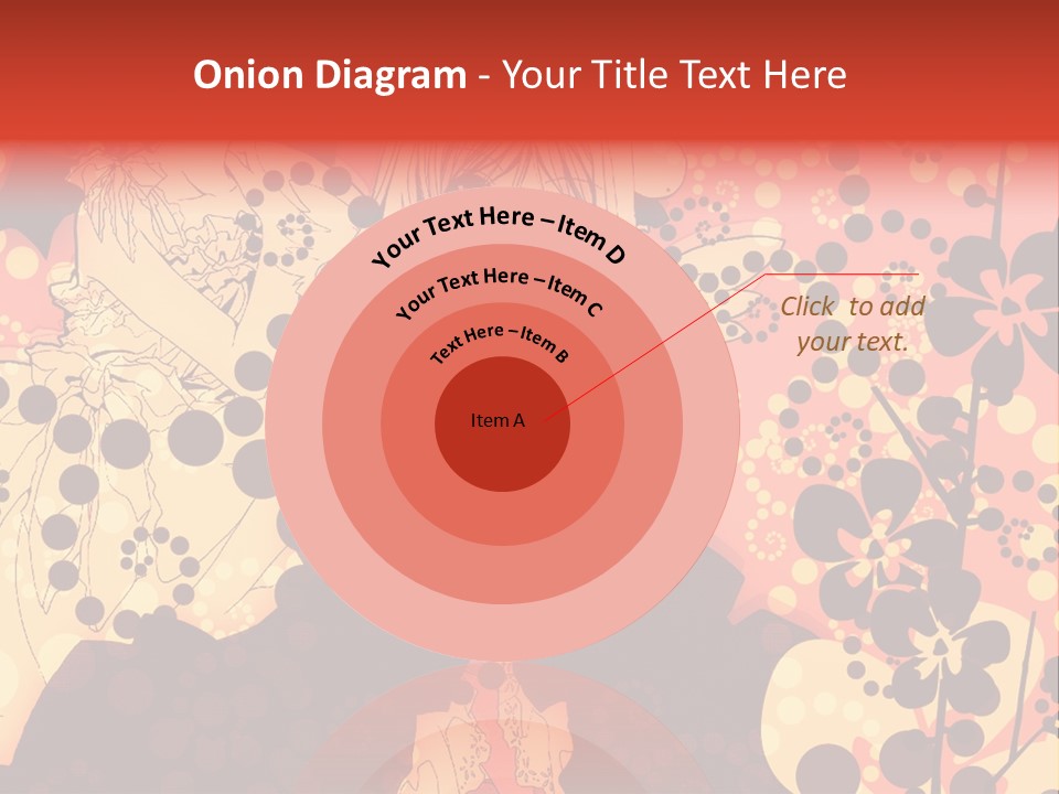 A Girl With Long Blonde Hair Standing In Front Of A Floral Background PowerPoint Template