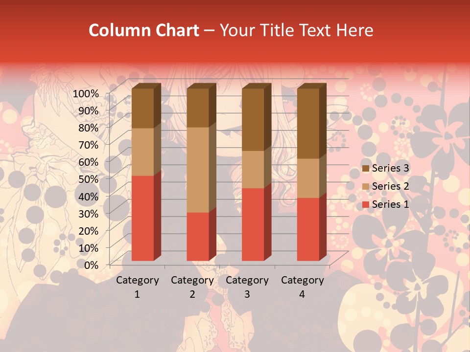 A Girl With Long Blonde Hair Standing In Front Of A Floral Background PowerPoint Template