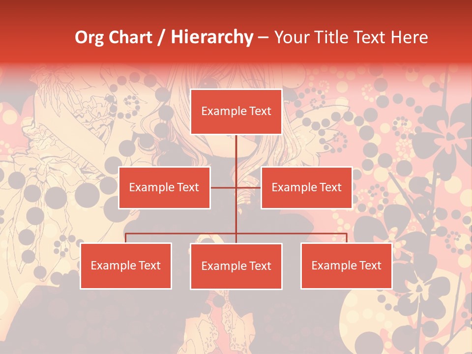 A Girl With Long Blonde Hair Standing In Front Of A Floral Background PowerPoint Template