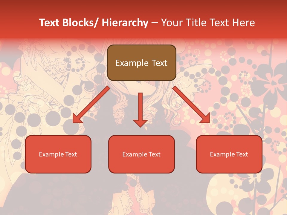 A Girl With Long Blonde Hair Standing In Front Of A Floral Background PowerPoint Template