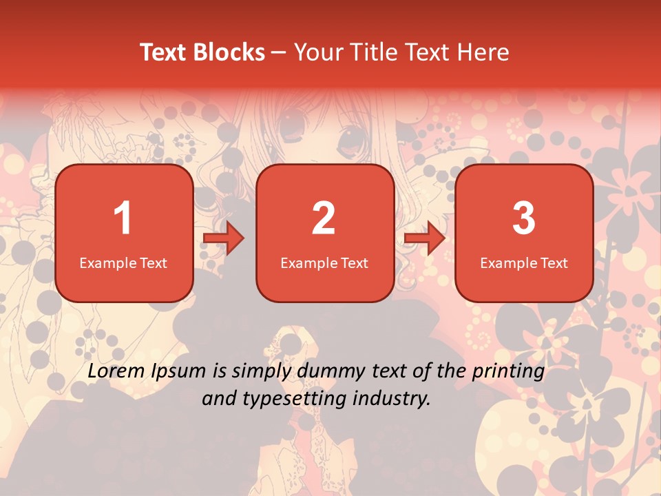 A Girl With Long Blonde Hair Standing In Front Of A Floral Background PowerPoint Template