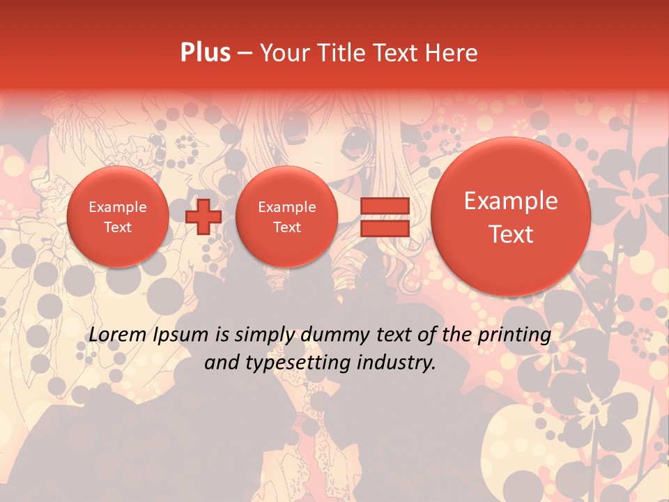 A Girl With Long Blonde Hair Standing In Front Of A Floral Background PowerPoint Template