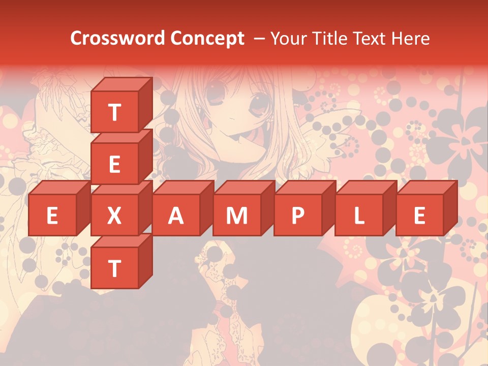 A Girl With Long Blonde Hair Standing In Front Of A Floral Background PowerPoint Template