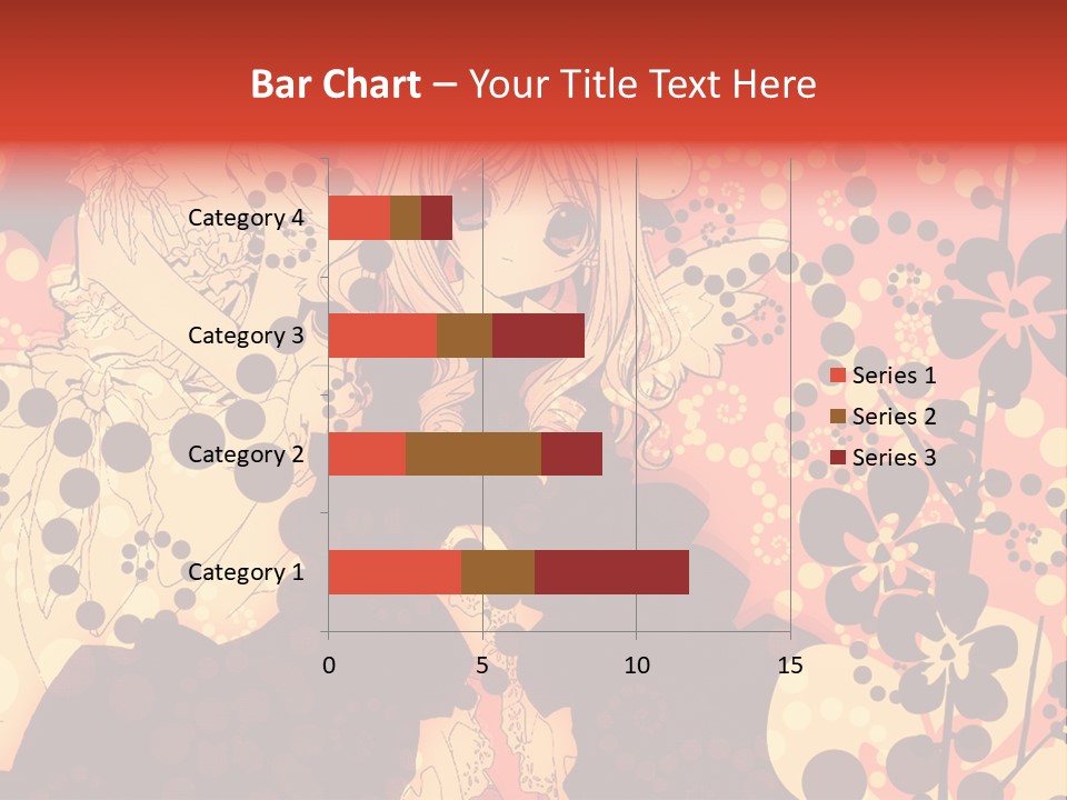 A Girl With Long Blonde Hair Standing In Front Of A Floral Background PowerPoint Template