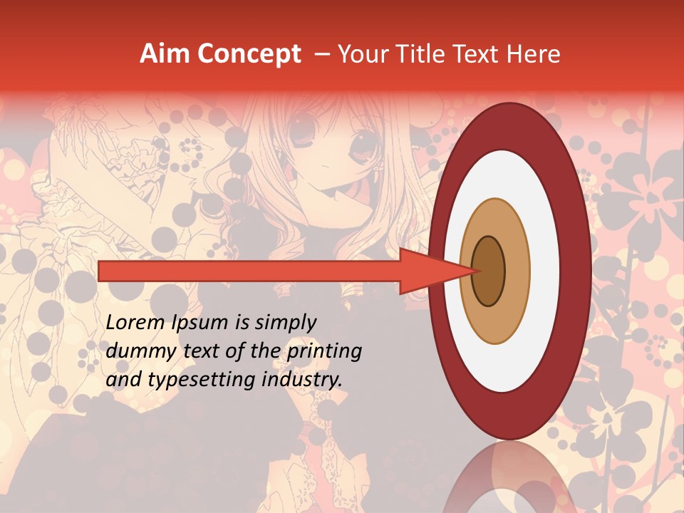 A Girl With Long Blonde Hair Standing In Front Of A Floral Background PowerPoint Template