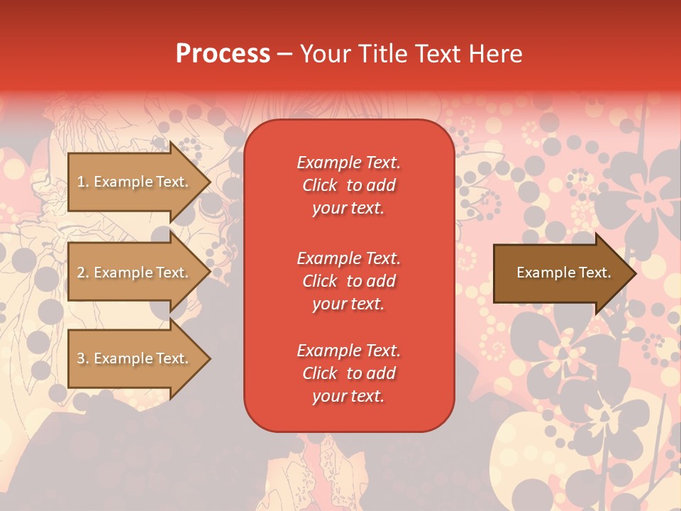 A Girl With Long Blonde Hair Standing In Front Of A Floral Background PowerPoint Template