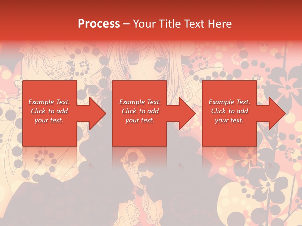 A Girl With Long Blonde Hair Standing In Front Of A Floral Background PowerPoint Template