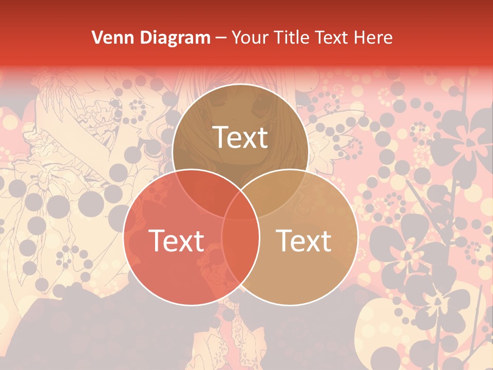 A Girl With Long Blonde Hair Standing In Front Of A Floral Background PowerPoint Template