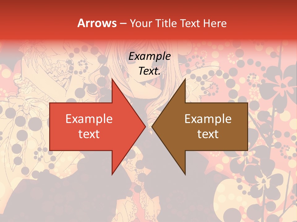 A Girl With Long Blonde Hair Standing In Front Of A Floral Background PowerPoint Template