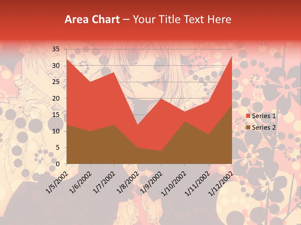 A Girl With Long Blonde Hair Standing In Front Of A Floral Background PowerPoint Template