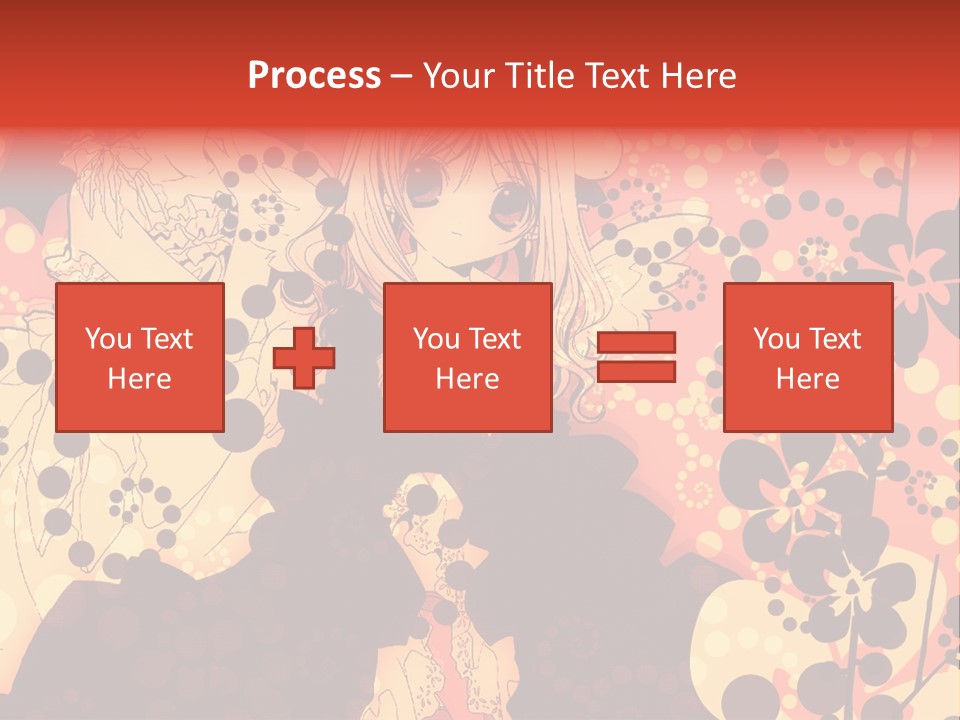 A Girl With Long Blonde Hair Standing In Front Of A Floral Background PowerPoint Template