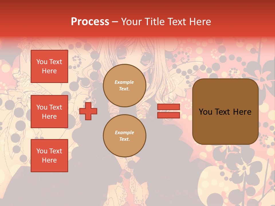 A Girl With Long Blonde Hair Standing In Front Of A Floral Background PowerPoint Template