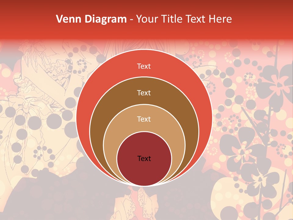 A Girl With Long Blonde Hair Standing In Front Of A Floral Background PowerPoint Template