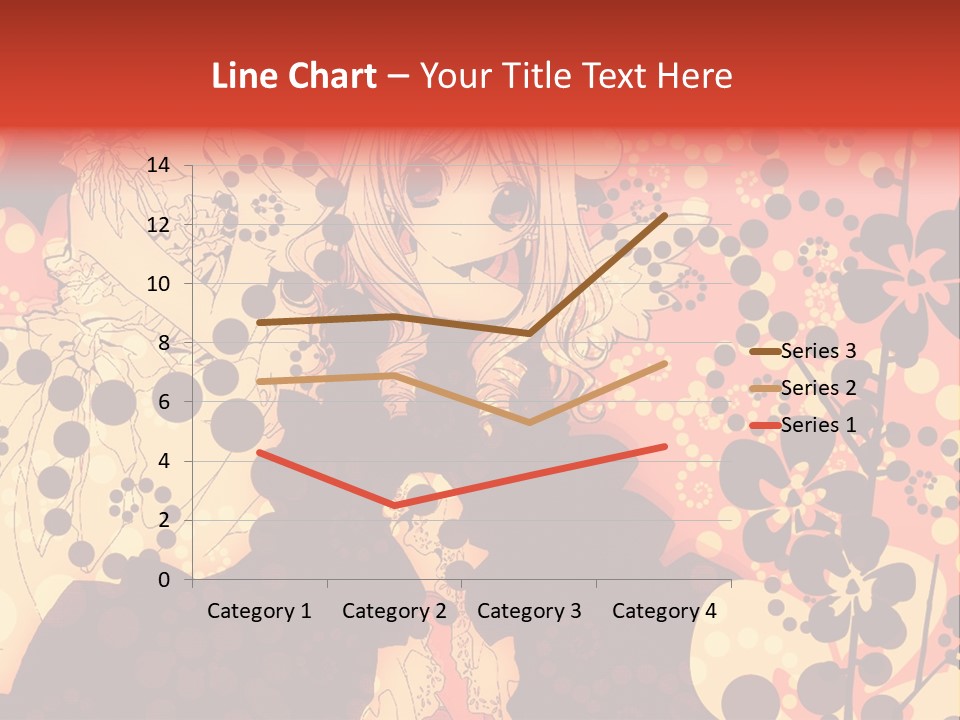 A Girl With Long Blonde Hair Standing In Front Of A Floral Background PowerPoint Template