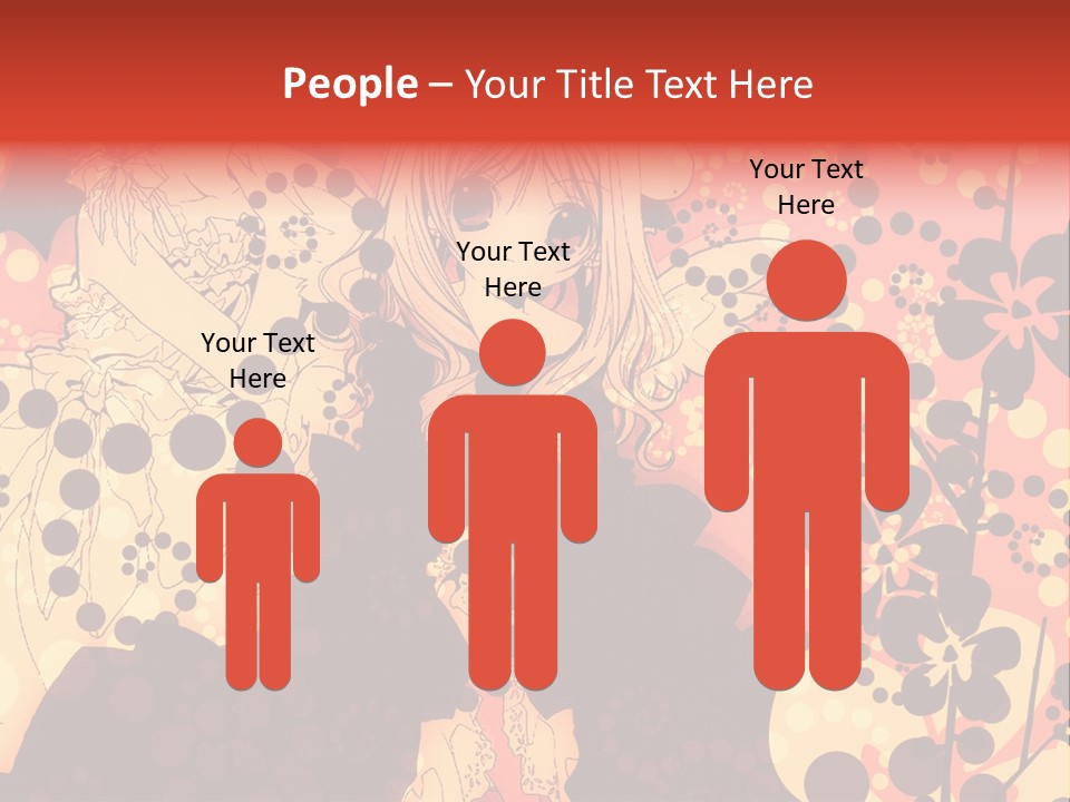 A Girl With Long Blonde Hair Standing In Front Of A Floral Background PowerPoint Template