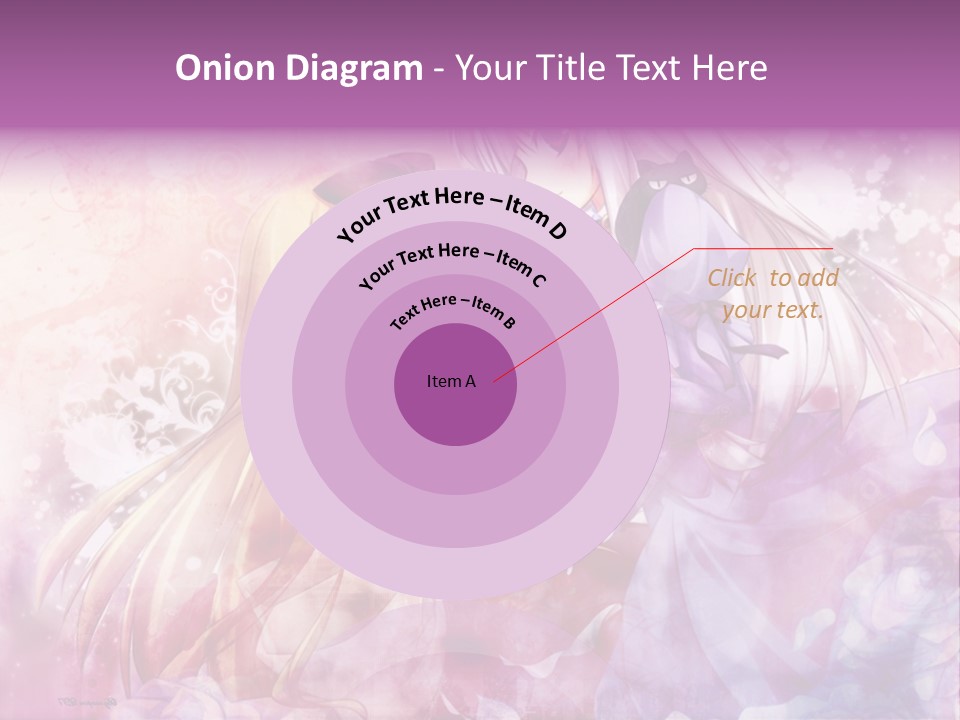 Two Anime Girls With Long Hair Standing Next To Each Other PowerPoint Template