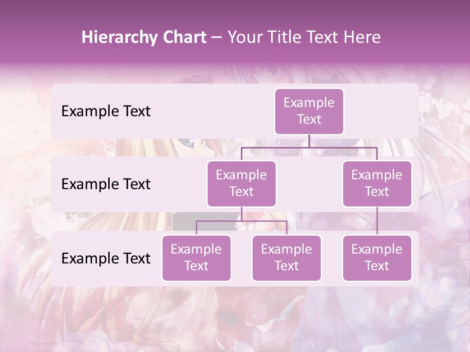 Two Anime Girls With Long Hair Standing Next To Each Other PowerPoint Template