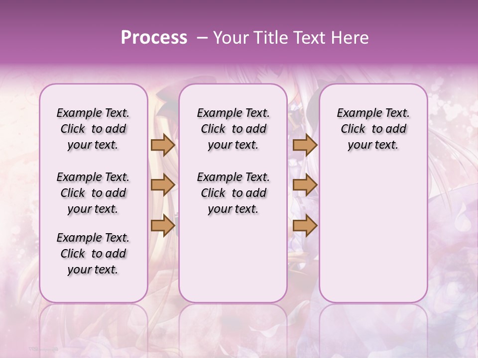 Two Anime Girls With Long Hair Standing Next To Each Other PowerPoint Template